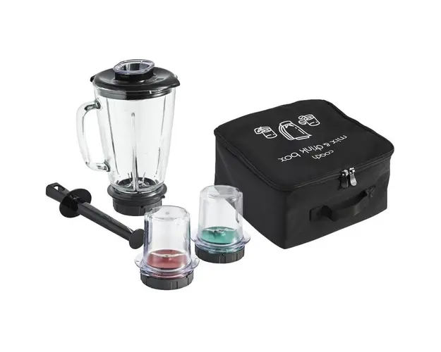 Set de accesorii 5-in-1 pentru robot de bucatarie Tefal Coach Mix &amp; Drink XF650038, dedicate pentru mixare, amestecare, macinare, tocare si zdrobire a ghetii