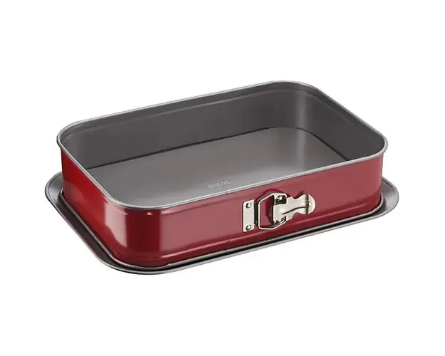 Tava TEFAL Delibake J1640574, 36x24cm, aluminiu, rosu