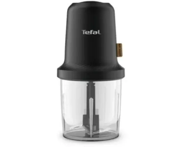 Tocator Tefal Eco respect MQ80E838, 500W, 3 functii, 2 lame, Capacitate 500ml, Negru