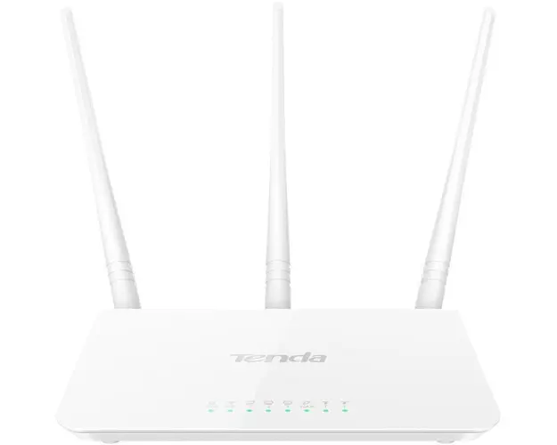 Router wireless Tenda F3, N 300Mbps, 3 antene fixe