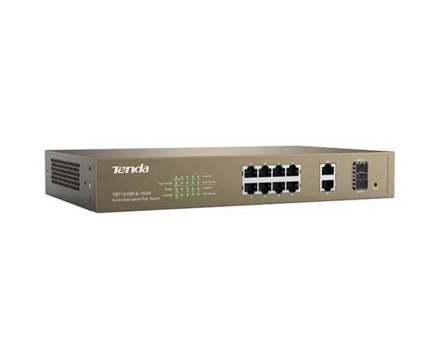 Switch TEF1210P-8-150W, 8 porturi, PoE