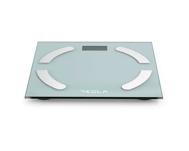 Cantar corporal de diagnostic Tesla BS301WX,180kg, baterii 2xAAA, 30x30cm, Alb