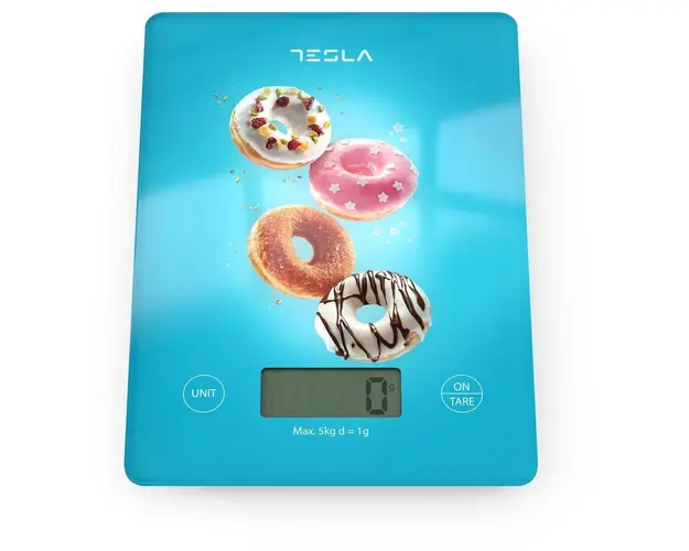 Cantar de bucatarie Tesla KS100BL, 5kg, Roz