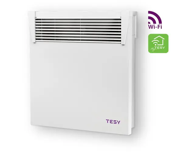 Convector de perete TESY HeatEco Cloud, 500W, control prin internet, aplicatie myTesy, CN 031 050 EI CLOUD W