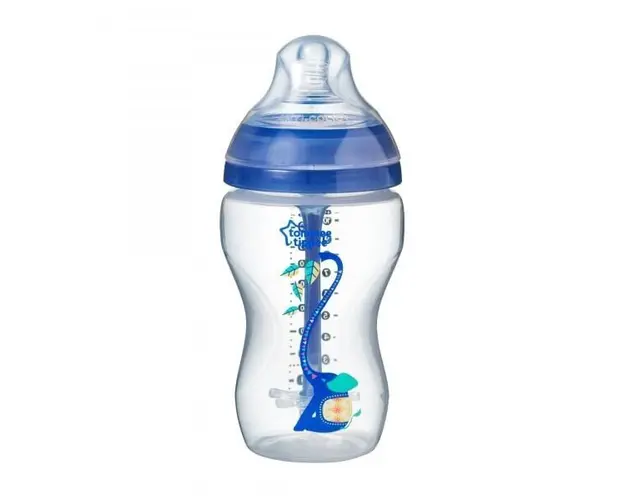 Biberon Advanced Anti-colic Tommee Tippee 340 ml, cu Sistem de Ventilatie, Albastru