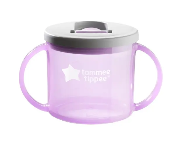 Cana Tommee Tippee First Cup, 190 ml, 4 luni +, Mov, 1 buc