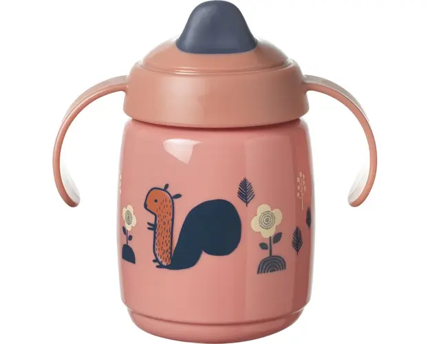 Cana Tommee Tippee Sippee cu protectie BACSHIELD ™ si capac, 300 ml, 6 luni +, Roz, 1 buc