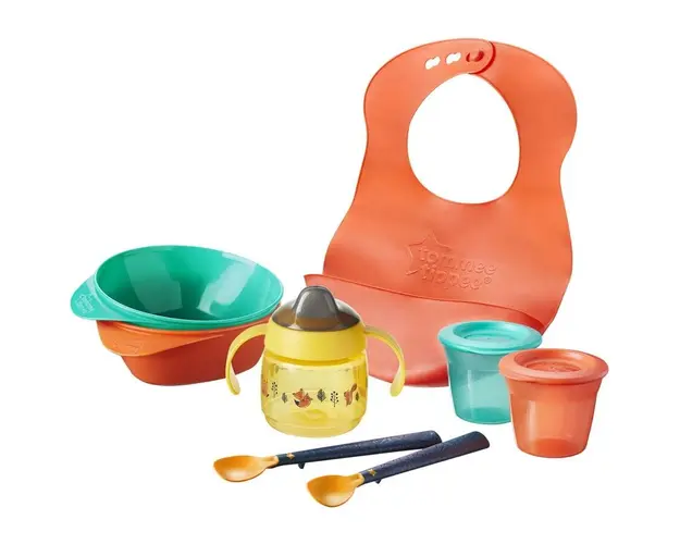 Kit pentru diversificare hrana Tommee Tippee cu tehnologie BACSHIELD ™ , 4 luni +