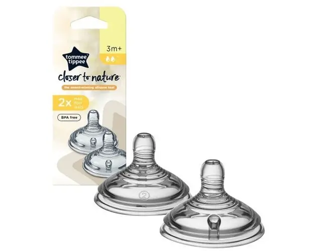 Tetina Tommee Tippee cu Flux Mediu, 2 buc