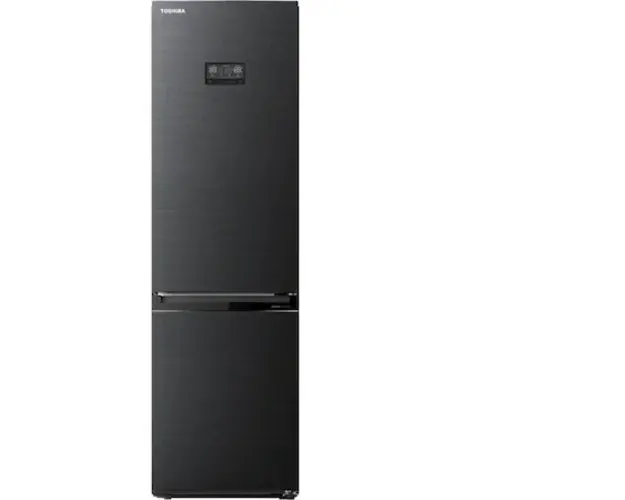Combina frigorifica Toshiba GR-RB449WE-PMJ, 338l, Clasa E, No Frost, Afisaj LED, Control electronic, Iluminare LED, Antracit