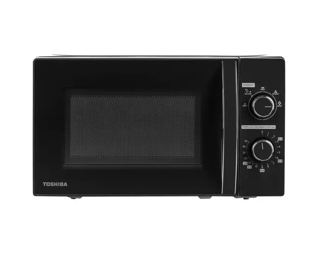 Cuptor cu microunde Toshiba MWP-MM20PBK, 20l, Control mecanic, 700W, 5 nivele putere, Iluminare LED, Negru