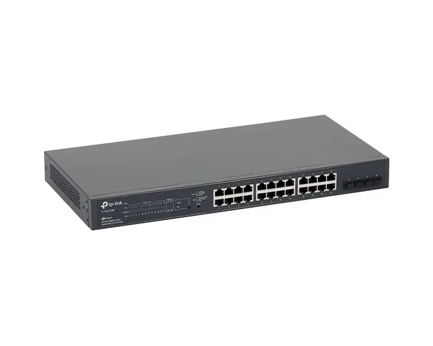 JetStream 28-Port Gigabit Smart Switch with 24-Port PoE+ 4x Gigabit SFP Slots 250W PoE budget