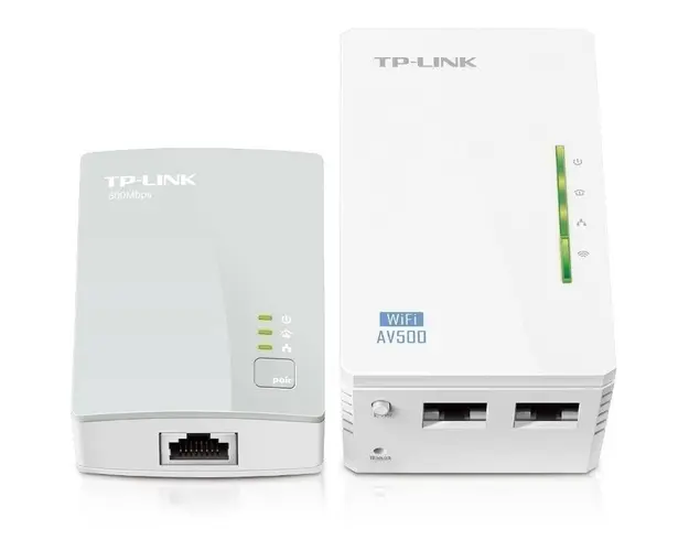 PowerLine TP-Link 300Mbps, Extender Wireless N300, HomePlug AV, 2 porturi 10,100Mbps, WiFi Clone, contine 1 buc TL-WPA4220 si 1 buc TL-PA4010