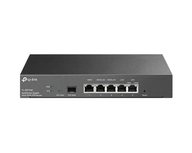 Router TP-Link Gigabit ER7206, 1 WAN, 2 LAN, 2 WAN/LAN, 1 Gigabit SFP