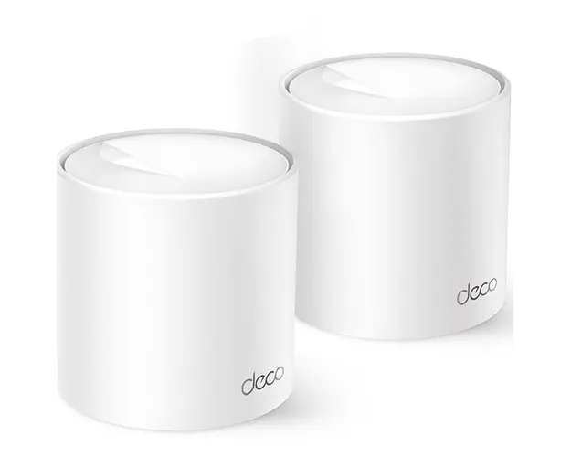 Sistem Mesh TP-Link Deco X10 (2-pack) Wi-Fi 6 Dual-Band Gigabit AX1500, cu acoperire completa pentru casa, Seamless Roaming, Self-Healing, Adaptive Path, Antivirus, Control Parental si Control Vocal