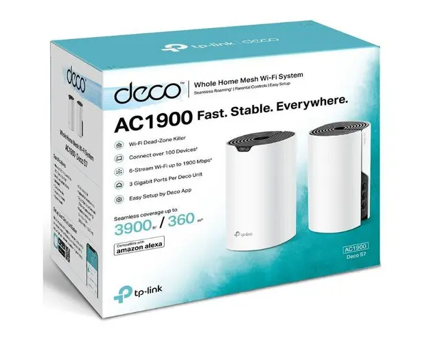 Wi-Fi Mesh Deco S7 (2-pack) AC1900 Gigabit