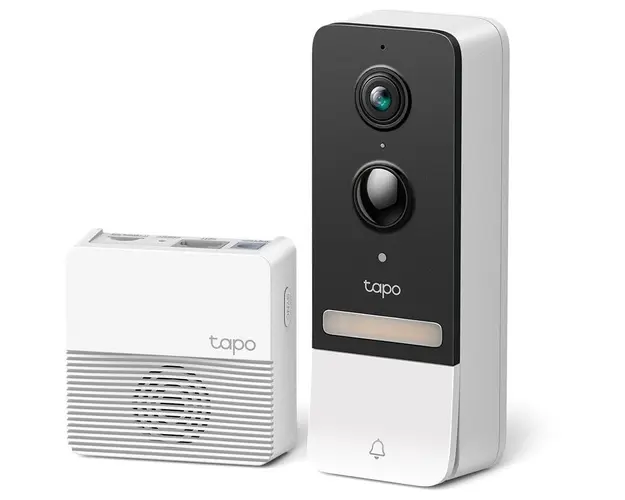 Sonerie video inteligenta TP-Link Tapo D230S1, 2K 5mp, Night Vision color, 160, baterie pana la 180 zile, two-way audio, IP64