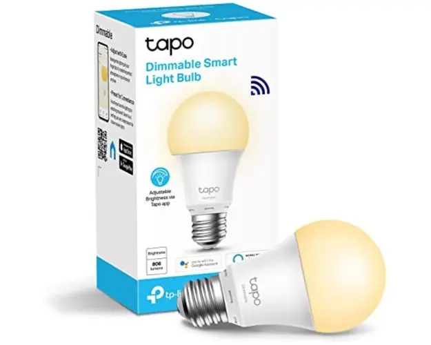 Bec Wi-Fi inteligent Tapo L510E, E27, 806 lumeni, 8.7 W, Control Vocal, Control de la distanta