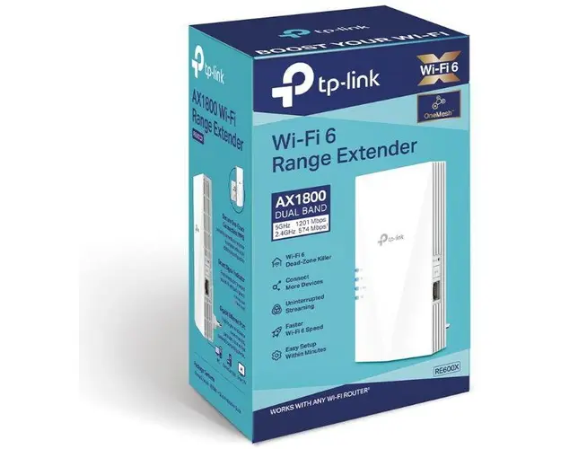AX1800 Wi-Fi6 Range Extender, RE600X