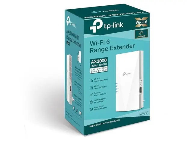 AX3000 Wi-Fi Mesh Range Extender, RE700X
