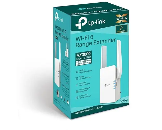 AX3000 Wi-Fi Mesh Range Extender, RE705X