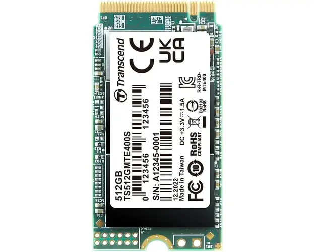 SSD 512GB M.2 MTE400S (M.2 2242) PCIe Gen3 x4 NVMe