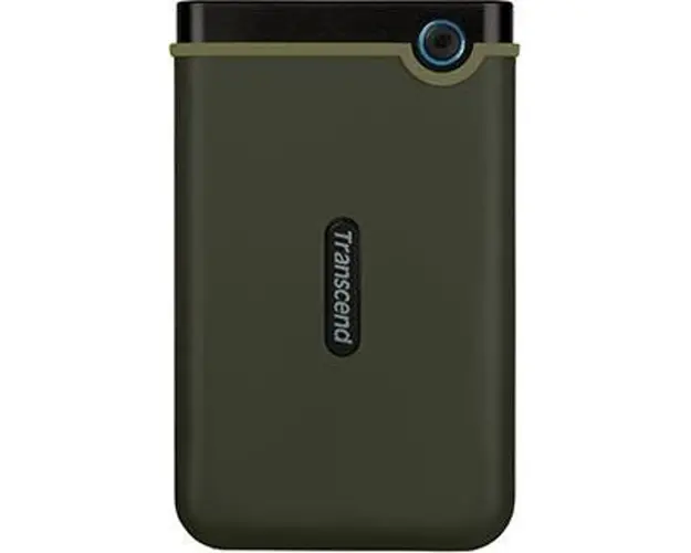 Transcend Slim StoreJet 2.5 25M3, 2 TB, Portabil HDD, verde militar