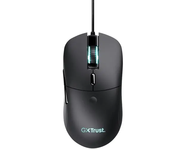 Mouse cu fir TRUST TR-24634, 10000 dpi, optic, 6 butoane, interfata USB 2.0, iluminare RGB, negru