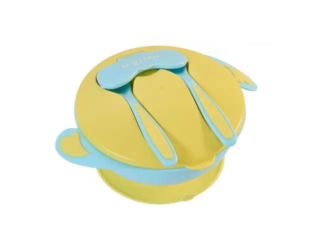 Bol , lingurita si furculita, blue