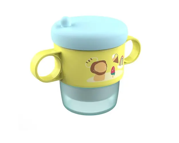 Cana termos cu manere, blue