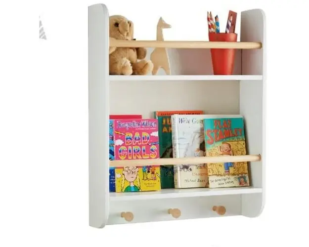 Raft de perete pentru depozitare carti si jucarii, UGRD117-WH
