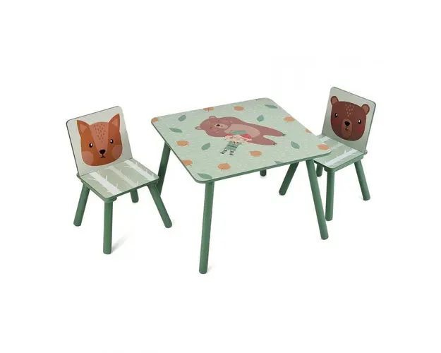 Set 2 scaune +birou Green Forest