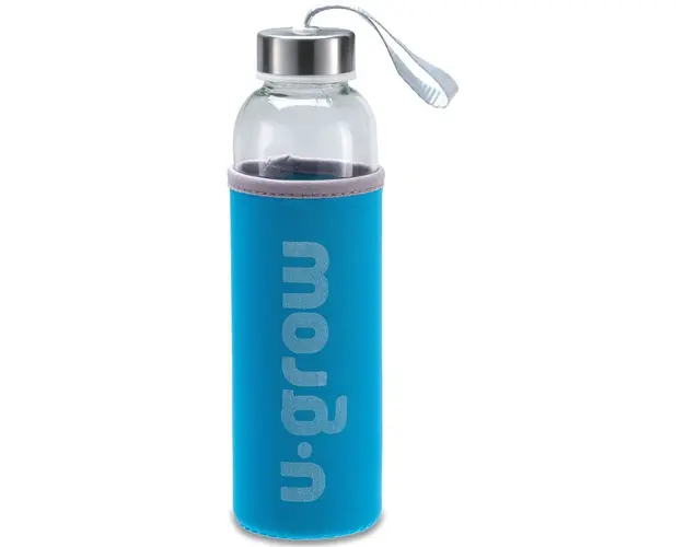 Sticla cu husa termoizolanta U-Grow, albastru, 500ml
