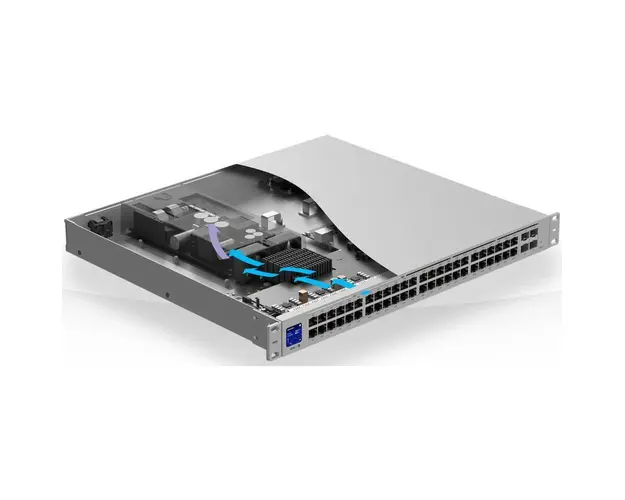 Switch cu management UniFi USW-PRO-48-POE, 4 x SFP+, 48 x RJ45 Gigabit, PoE 600W
