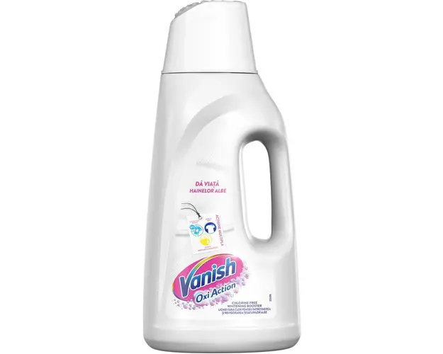 Solutie pentru indepartarea petelor Vanish White, 2l