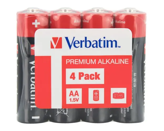 Baterii Alkaline, AA, 4 buc