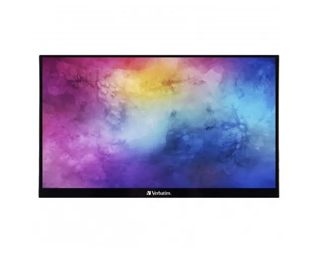 Monitor Portabil Touchscreen LED IPS Verbatim, 17.3&#039;&#039;, Full HD, 6ms, HDR, FreeSync, 2x USB-C, HDMI, USB, PMT-17