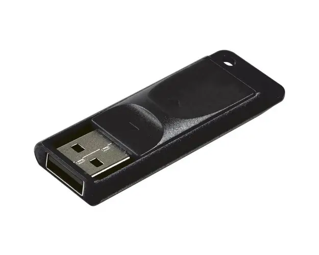 USB Flash Drive Slider 2.0, 64GB, Negru