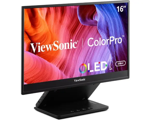 Monitor LED ViewSonic Portabil VP16-OLED 15.6 inch FHD OLED 1 ms 60 Hz USB-C