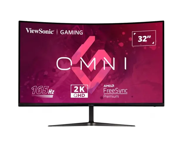 Monitor LED ViewSonic Gaming VX3218C-2K Curbat 31.5 inch QHD VA 1 ms 165 Hz HDR FreeSync Premium