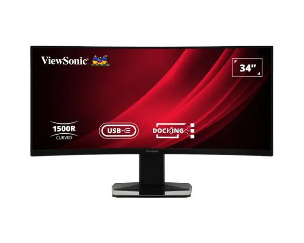 Monitor LED ViewSonic VG3419C Curbat 34 inc UWQHD VA 0.4 ms 120 Hz USB-C KVM HDR FreeSync Premium