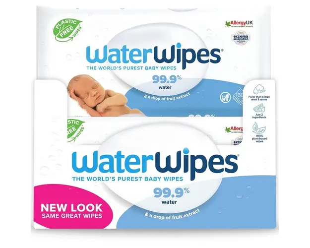 Pachet Servetele umede Water Wipes, 12 pachete x 60, 720 buc
