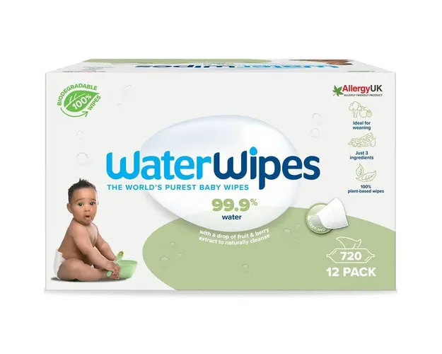 Servetele umede Water Wipes Soapberry, 12 pachete x 60 buc, 720 buc
