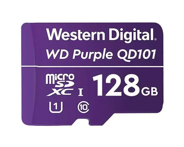 Card memorie WD Micro SD Purple Ultra Endurance 128GB, Clasa 10, UHS-I