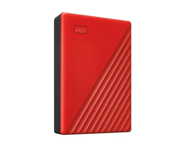 Hard disk extern WD My Passport 4TB USB 3.2, rosu