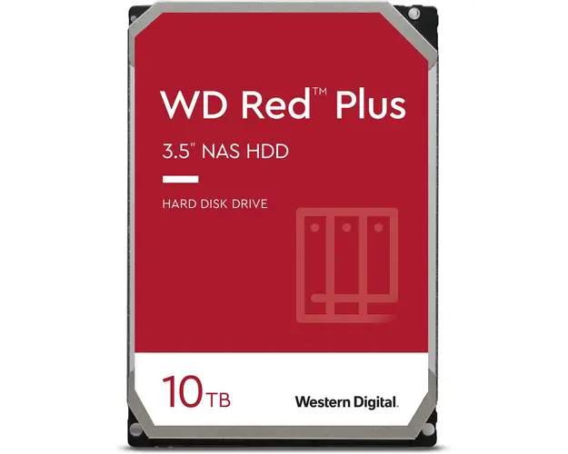 Hard Disk Red Plus NAS 10TB, SATA3, 256MB, 3.5inch, Bulk