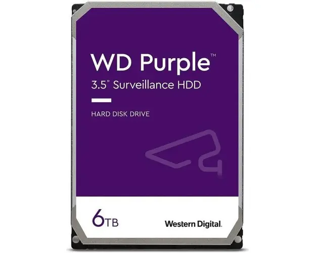 HDD intern 3.5, 6TB, PURPLE, SATA3, IntelliPower (5400rpm), 256MB, Surveillance HDD