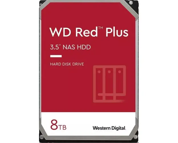Hard disk WD Red Plus 8TB SATA-III 5640RPM 256MB