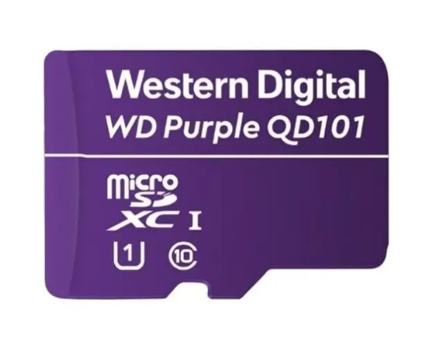 Card MicroSD WD Purple 64GB Surveillance microSD XC Class - 10 UHS