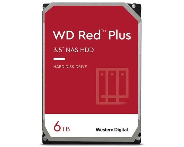 Hard Drive Red Plus WD60EFPX - 6 TB - 3.5 - SATA 6 GB/s